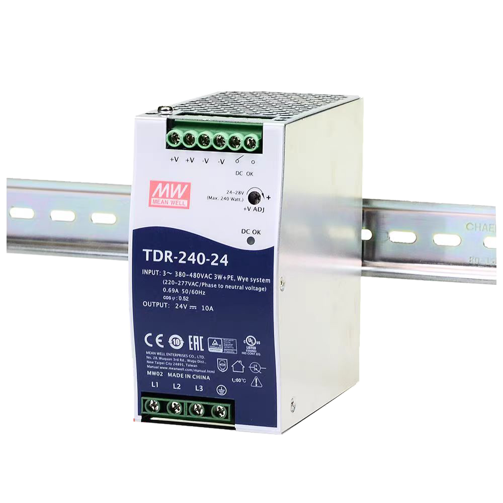 明緯導(dǎo)軌電源TDR-240-24三組輸出