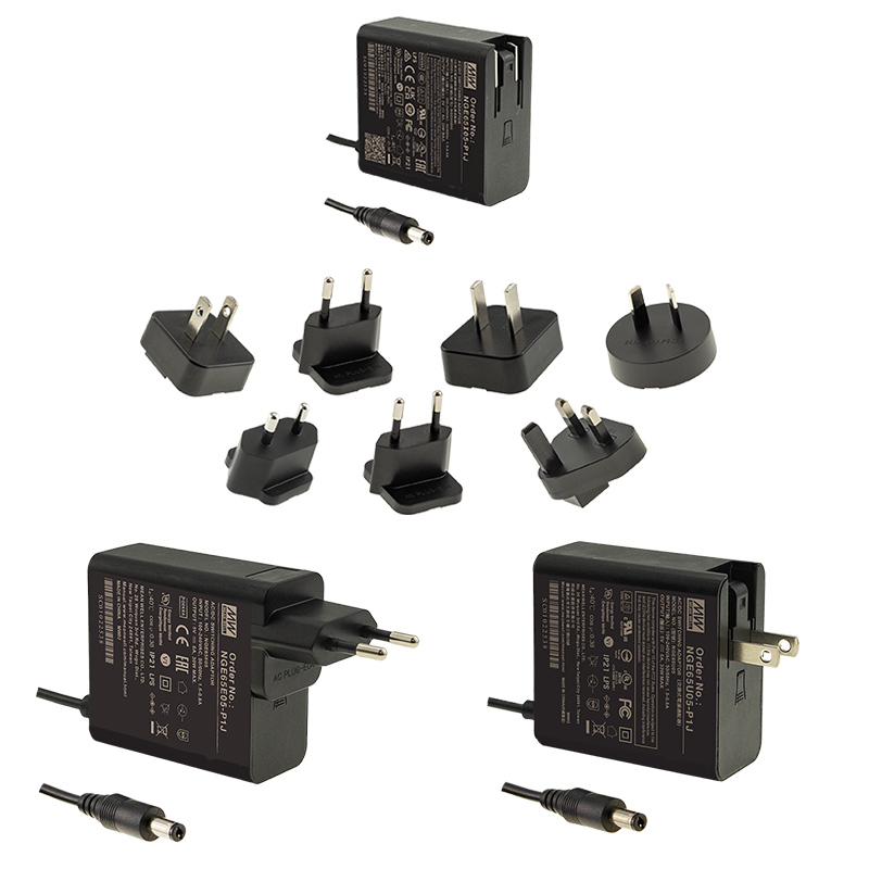 明緯65W綠能適配器NGE65I05-P1J