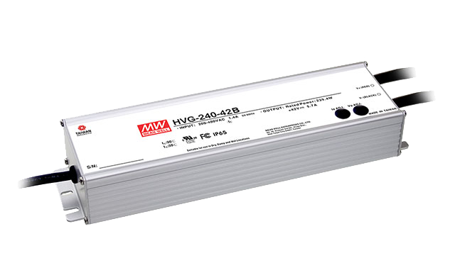 明緯HVG-240系列240W恒流型+恒壓型LED驅動器