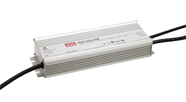 明緯HVG-320系列320W恒流型+恒壓型LED驅動器