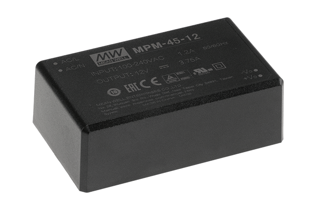 臺(tái)灣明緯MPM-45系列PCB安裝電源模塊