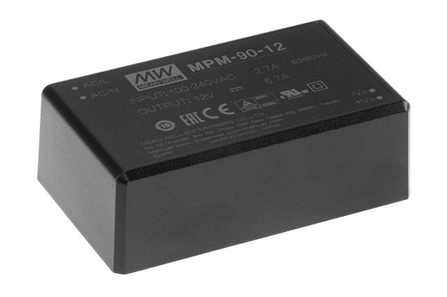 臺(tái)灣明緯MPM-90系列PCB安裝型電源模塊