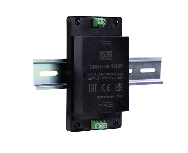明緯電源DDRH-30系列150~1500Vdc超寬輸入DC-DC轉(zhuǎn)換器
