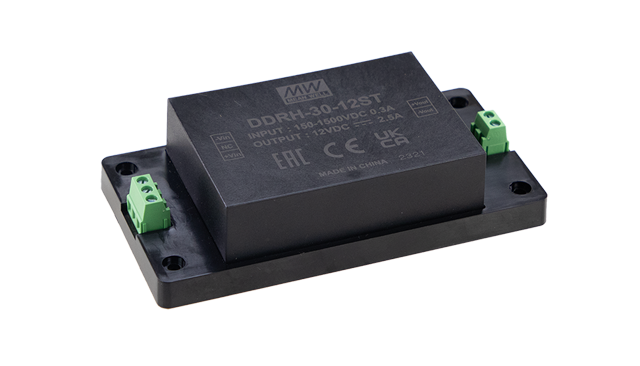 明緯電源DDRH-30系列150~1500Vdc超寬輸入DC-DC轉(zhuǎn)換器