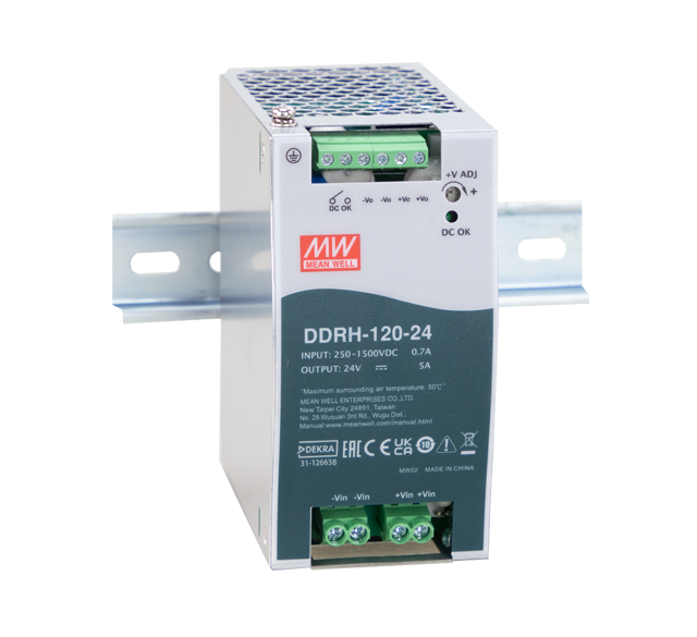 明緯電源DDRH-120系列250~1500Vdc超寬輸入DC-DC轉(zhuǎn)換器