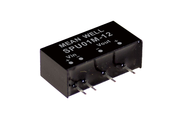 明緯電源SPU01單組DPU01雙組1W SIP封裝DC-DC非穩(wěn)壓轉(zhuǎn)換器