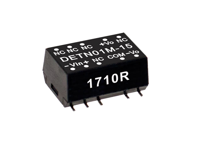 明緯電源DETN01系列1W SMD封裝DC-DC非穩(wěn)壓轉(zhuǎn)換器